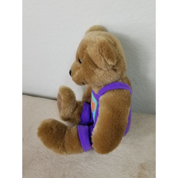 Hallmark Kiss Kiss Teddy Bears Heart Magnetic Nose 10" Stuffed Plush Toys Vtg - Picture 9 of 12